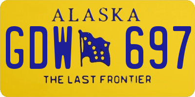 AK license plate GDW697