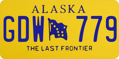 AK license plate GDW779