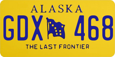 AK license plate GDX468