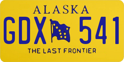 AK license plate GDX541