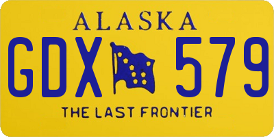 AK license plate GDX579