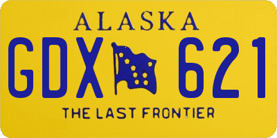AK license plate GDX621