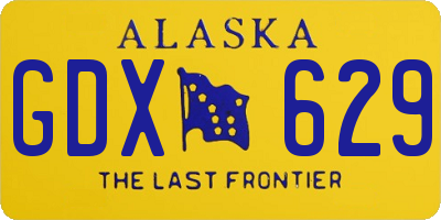 AK license plate GDX629