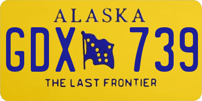 AK license plate GDX739