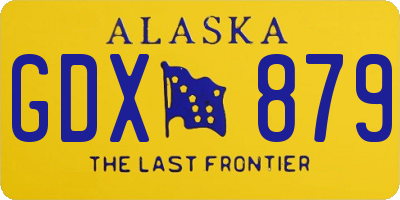 AK license plate GDX879