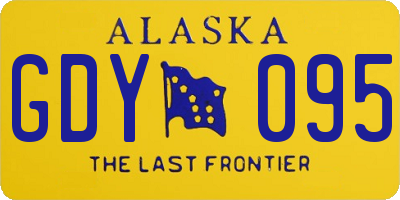 AK license plate GDY095