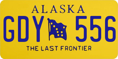 AK license plate GDY556