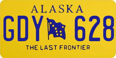 AK license plate GDY628