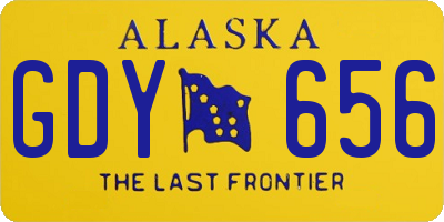 AK license plate GDY656