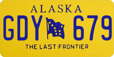 AK license plate GDY679