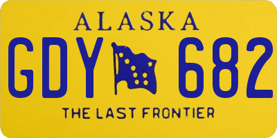 AK license plate GDY682