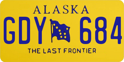 AK license plate GDY684