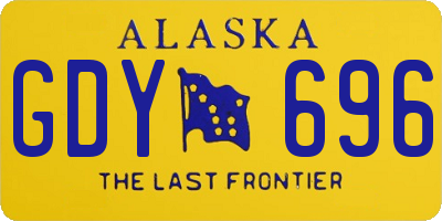 AK license plate GDY696