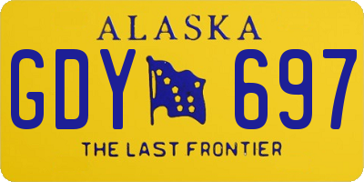 AK license plate GDY697