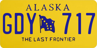 AK license plate GDY717