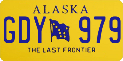 AK license plate GDY979