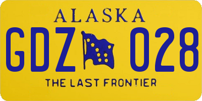 AK license plate GDZ028