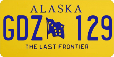 AK license plate GDZ129