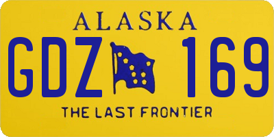 AK license plate GDZ169