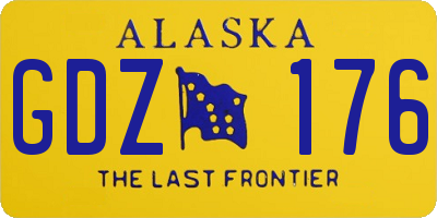 AK license plate GDZ176