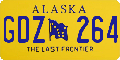 AK license plate GDZ264