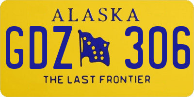 AK license plate GDZ306