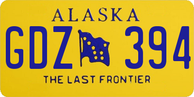 AK license plate GDZ394