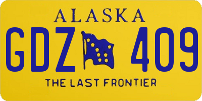 AK license plate GDZ409