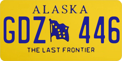 AK license plate GDZ446