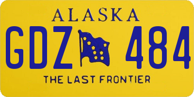AK license plate GDZ484
