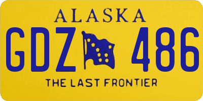 AK license plate GDZ486
