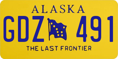 AK license plate GDZ491
