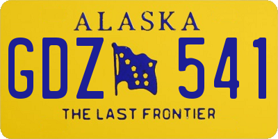 AK license plate GDZ541
