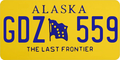 AK license plate GDZ559