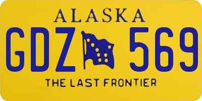 AK license plate GDZ569