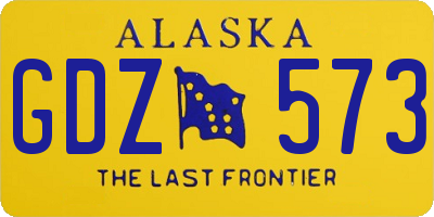 AK license plate GDZ573