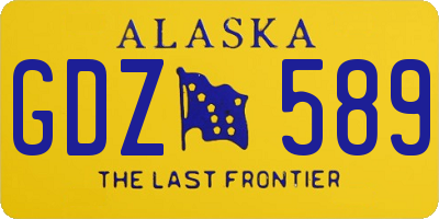 AK license plate GDZ589