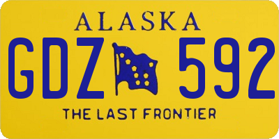 AK license plate GDZ592
