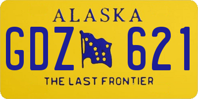 AK license plate GDZ621