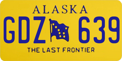 AK license plate GDZ639