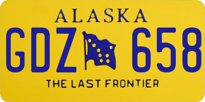 AK license plate GDZ658