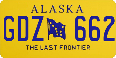 AK license plate GDZ662