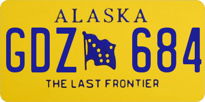 AK license plate GDZ684