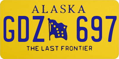 AK license plate GDZ697