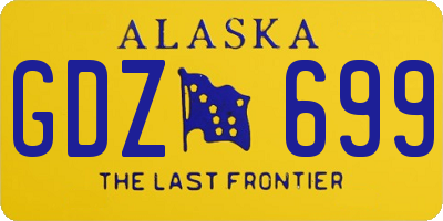 AK license plate GDZ699