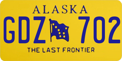 AK license plate GDZ702