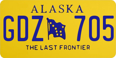 AK license plate GDZ705
