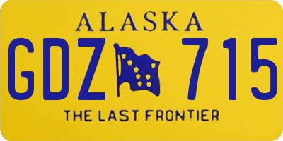 AK license plate GDZ715