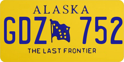 AK license plate GDZ752