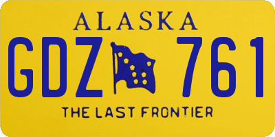 AK license plate GDZ761
